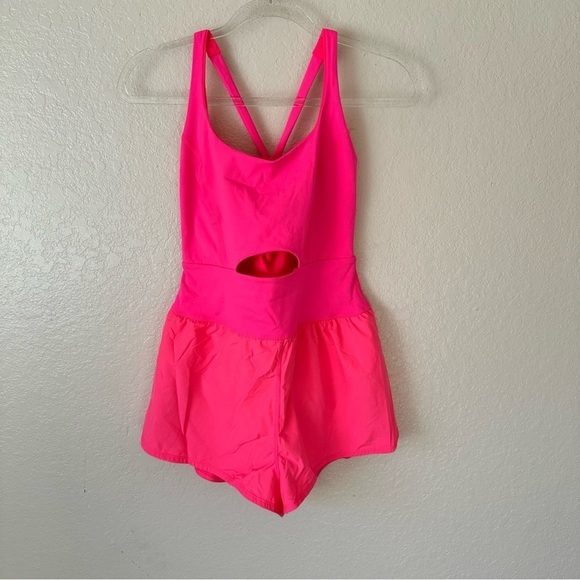 New Free People hot pink righteous runsie - Picture 7 of 11